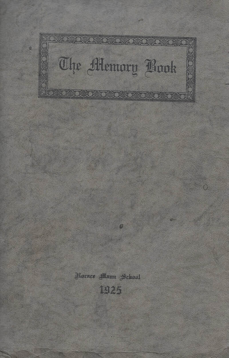 1925 -  Horace Mann School Memory Book - Cover