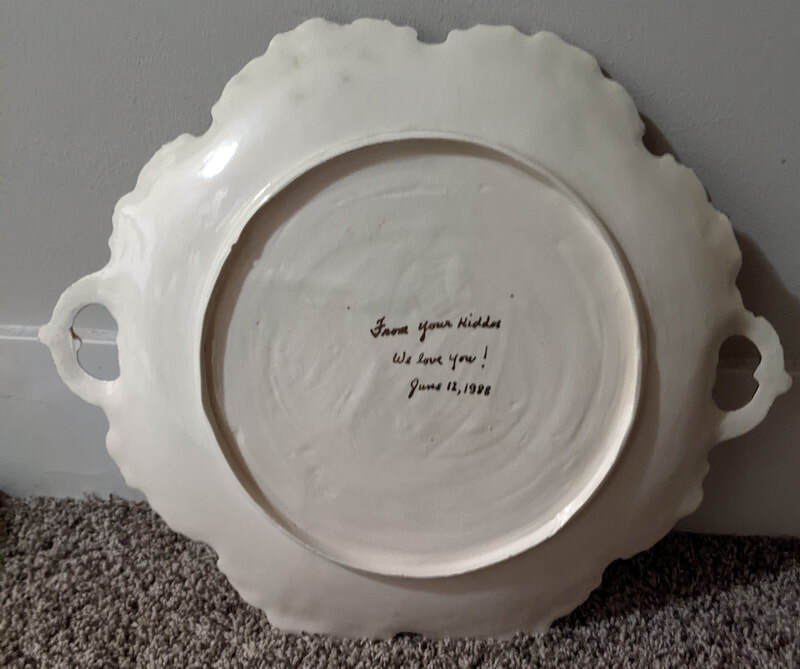 Back of 50th Anniversary Plate