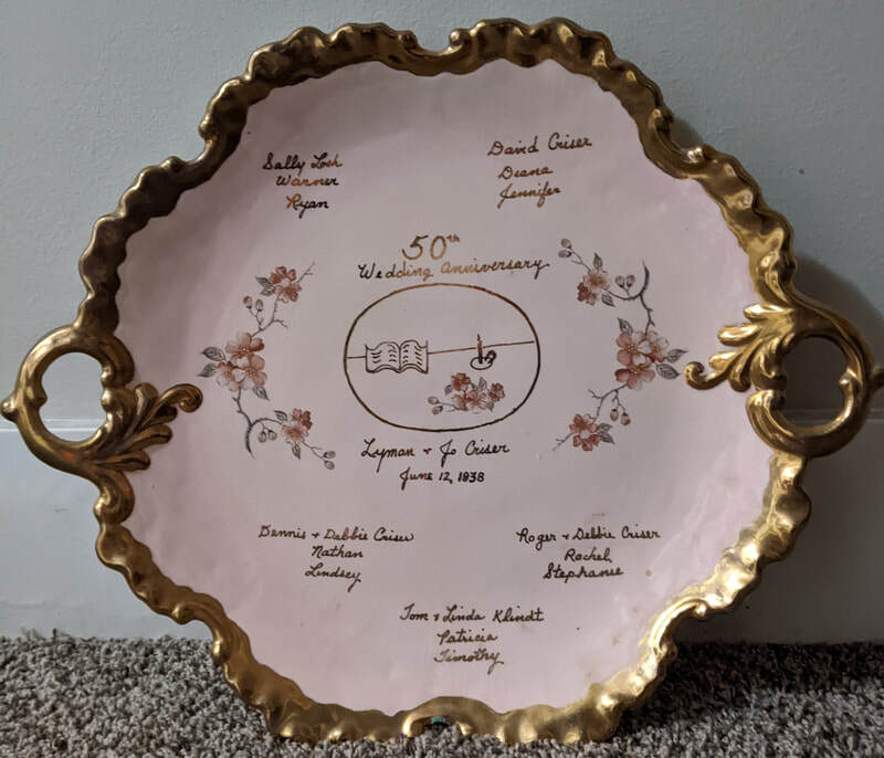 Front of 50th Anniversary Plate