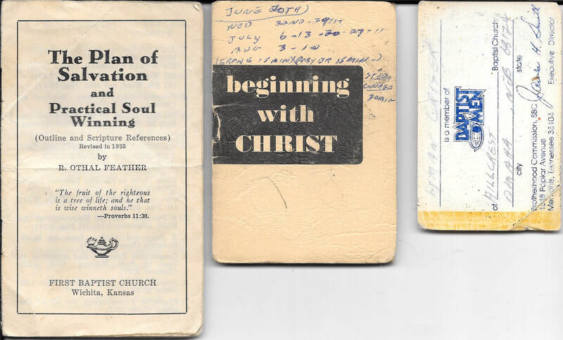 Booklets and Baptist Men Membership Card