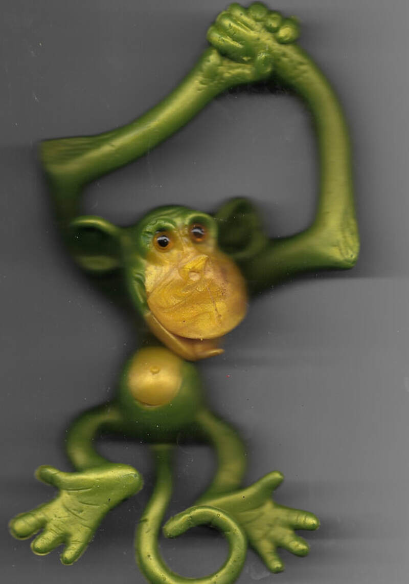 Green Rubbery Monkey