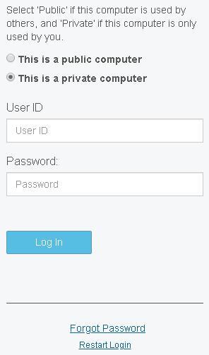 The screen presented for Scenario 1 displays the Forgot Password link in the footer.