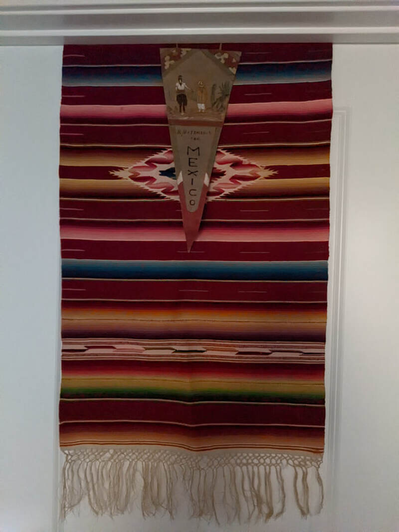 Runner and leather pendant from Mexico