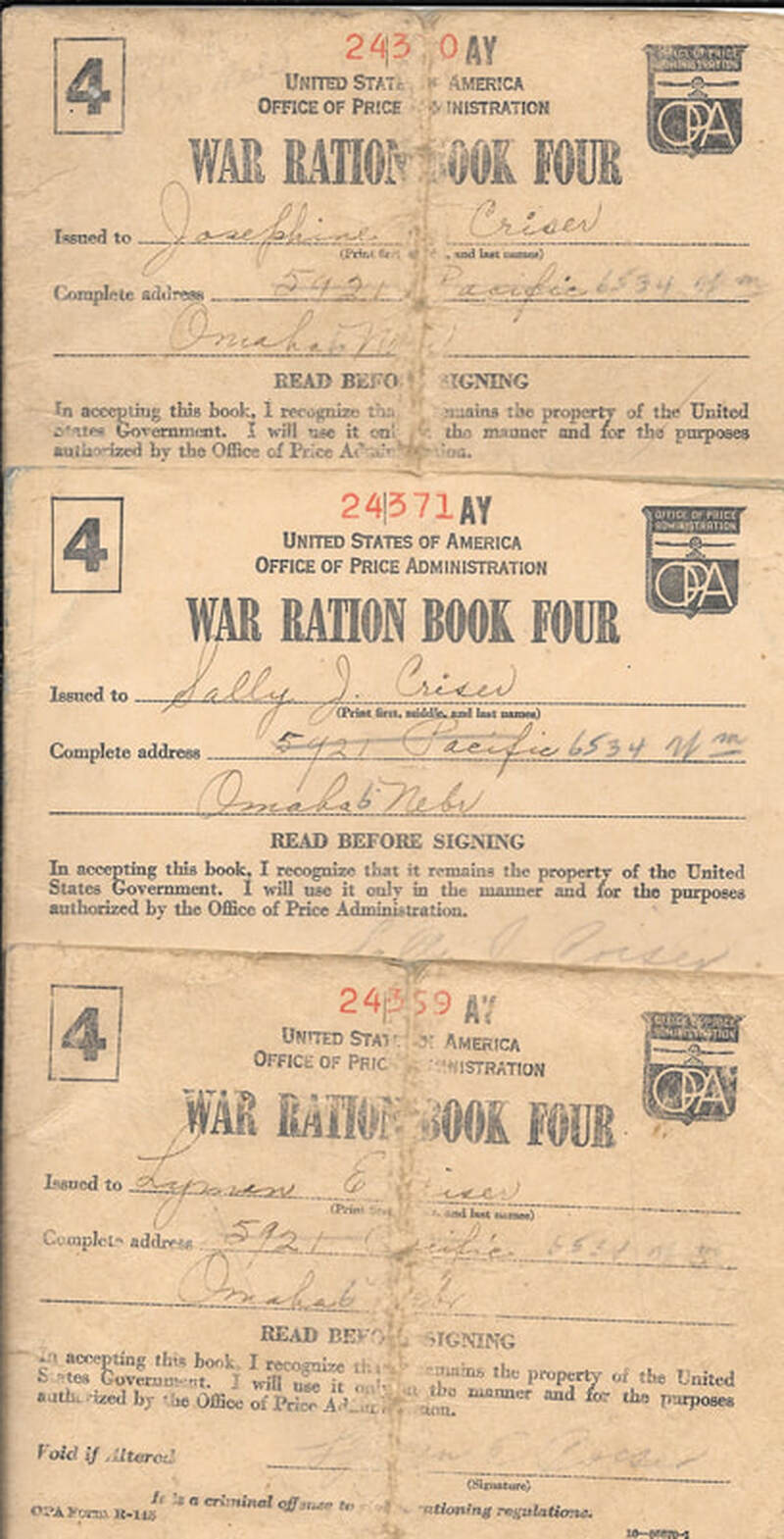 War Ration Books - Four