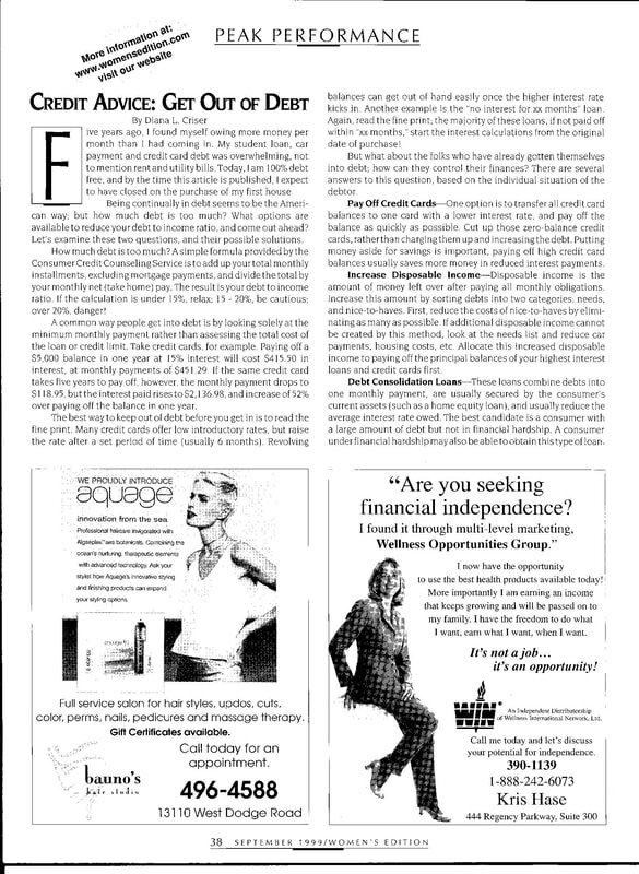 Women's Edition Magazine - September 1999 - Page 38