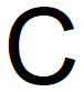 The letter C