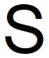 The letter S