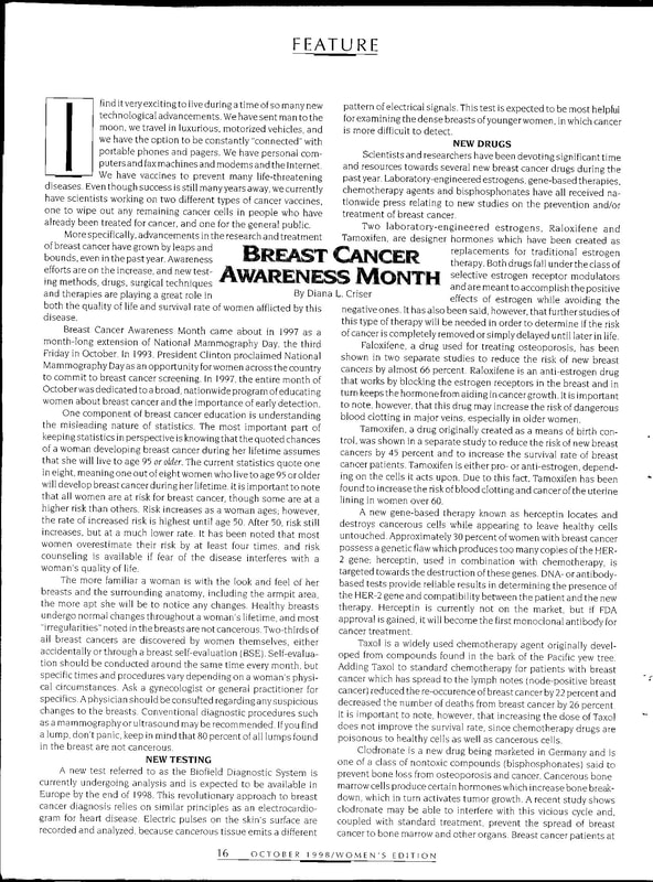 Women's Edition Magazine - October 1998 - Page 16